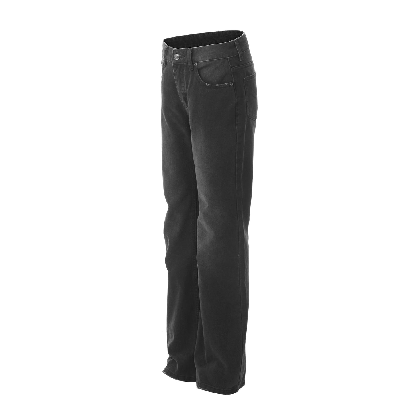 Distressed Straight High Jeans