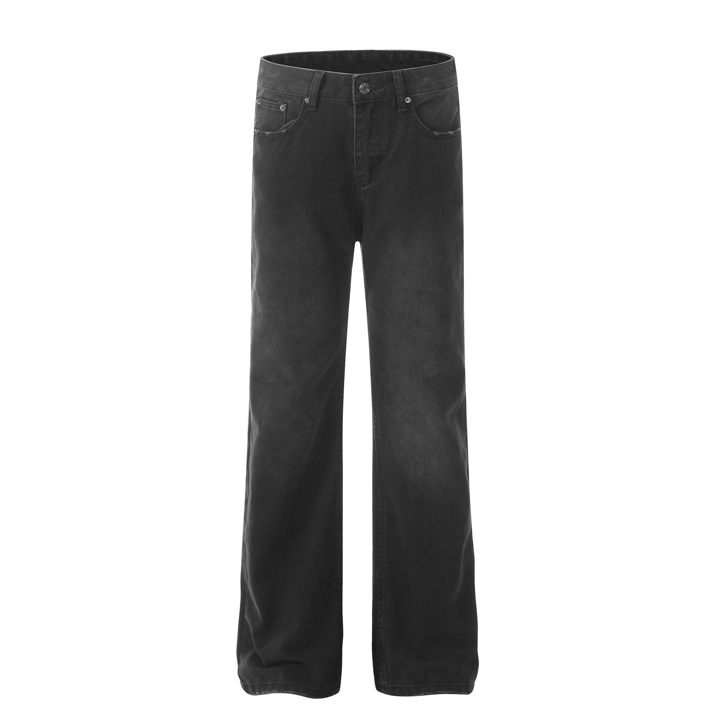 Distressed Straight High Jeans